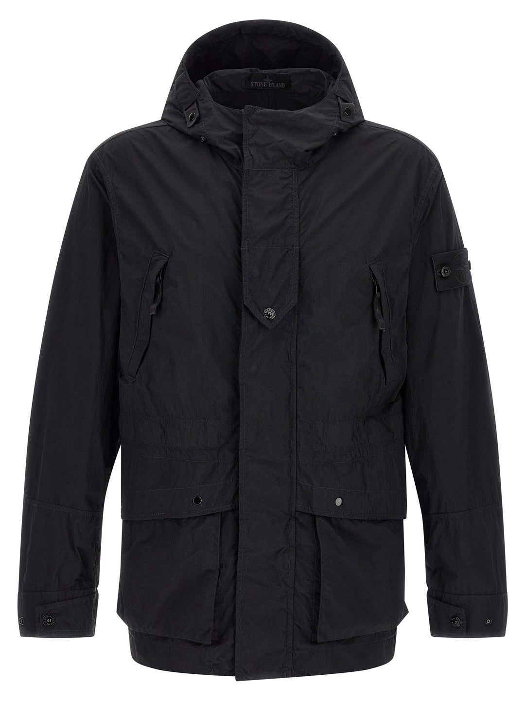 Stone Island Black Polyamide Shell Jacket