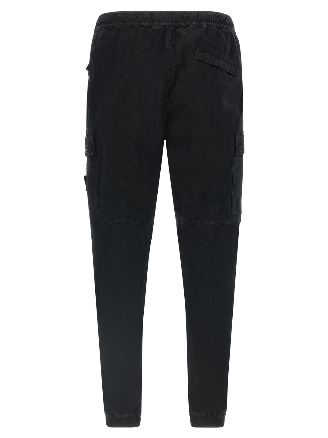 Stone Island Black Cotton Cargo Pants