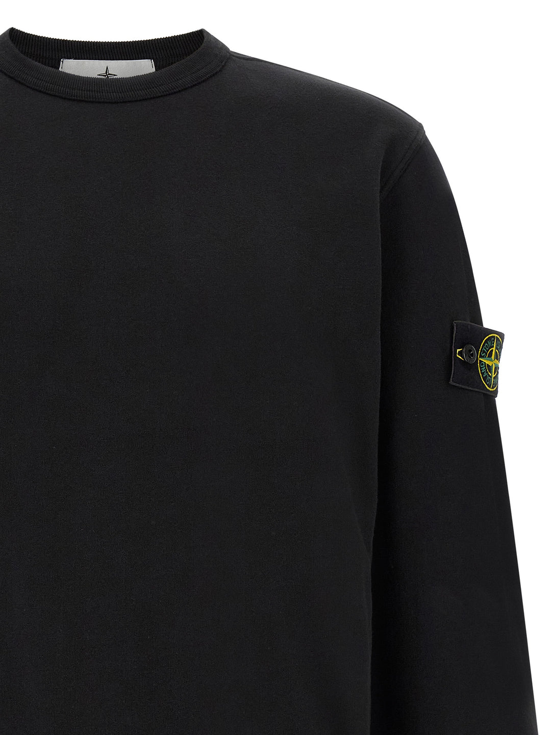Stone Island Black Cotton Sweatshirt