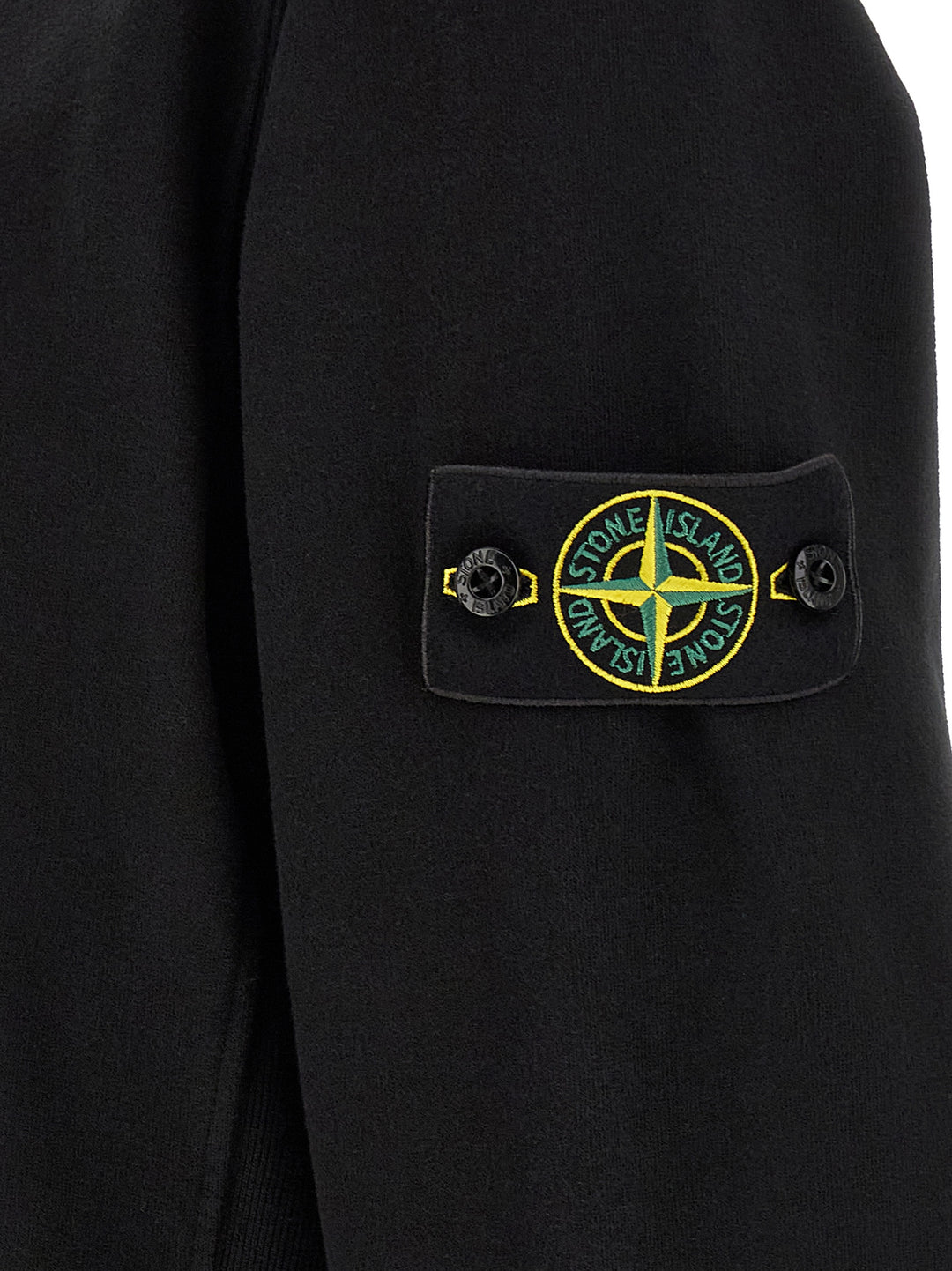 Stone Island Black Cotton Sweatshirt