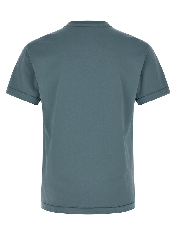 Stone Island Blue Cotton T-Shirt