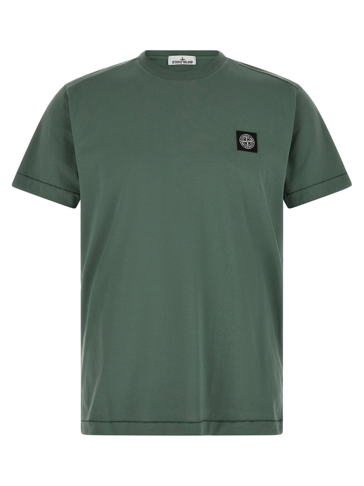 Stone Island Bicolor Cotton T-Shirt