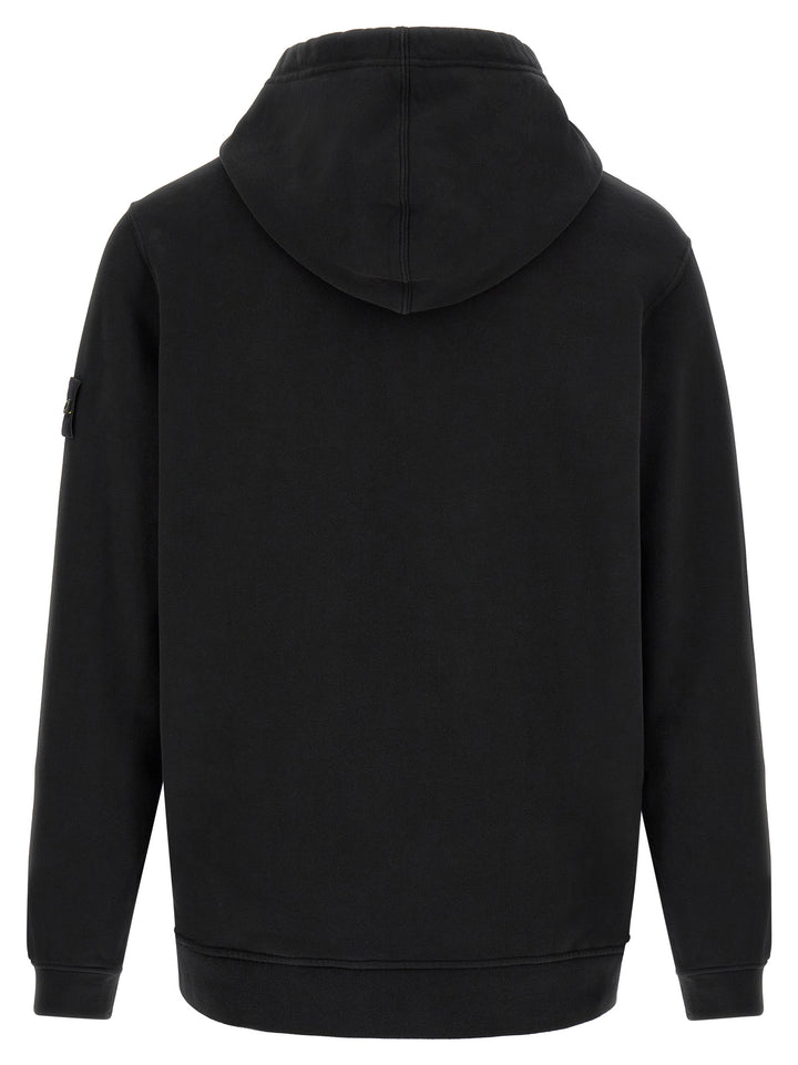 Stone Island Black Cotton Sweatshirt