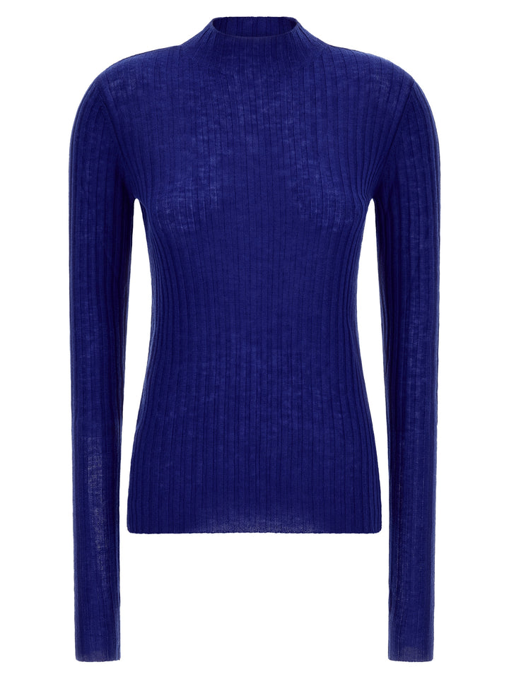 PINKO Blue Wool Cardigan