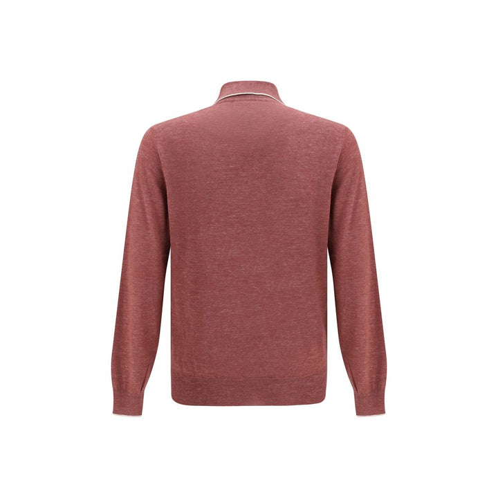 Brunello Cucinelli Bordeaux Cashmere Dress Shirt