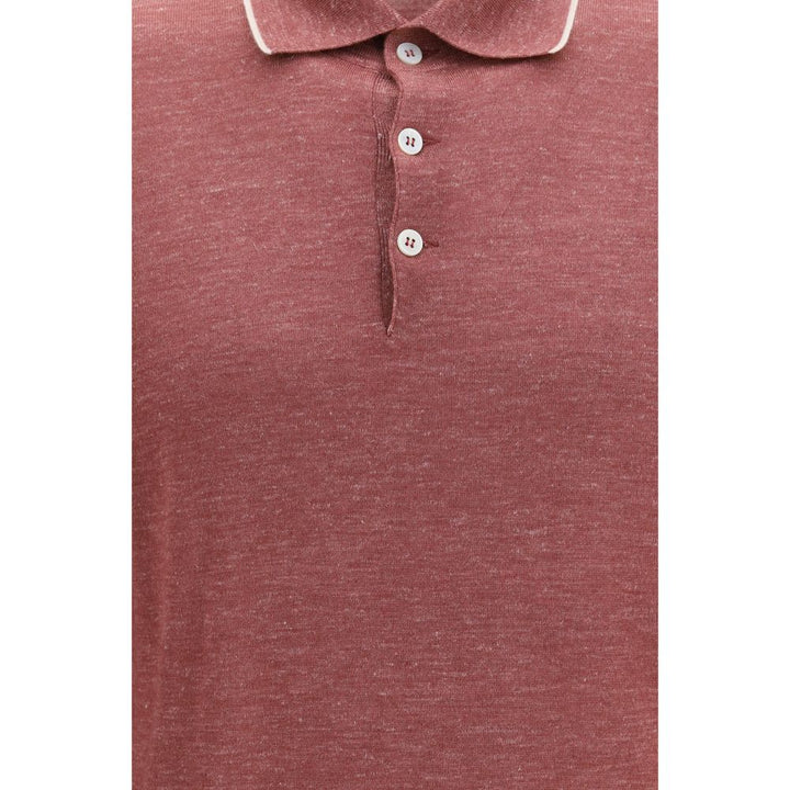 Brunello Cucinelli Bordeaux Cashmere Dress Shirt