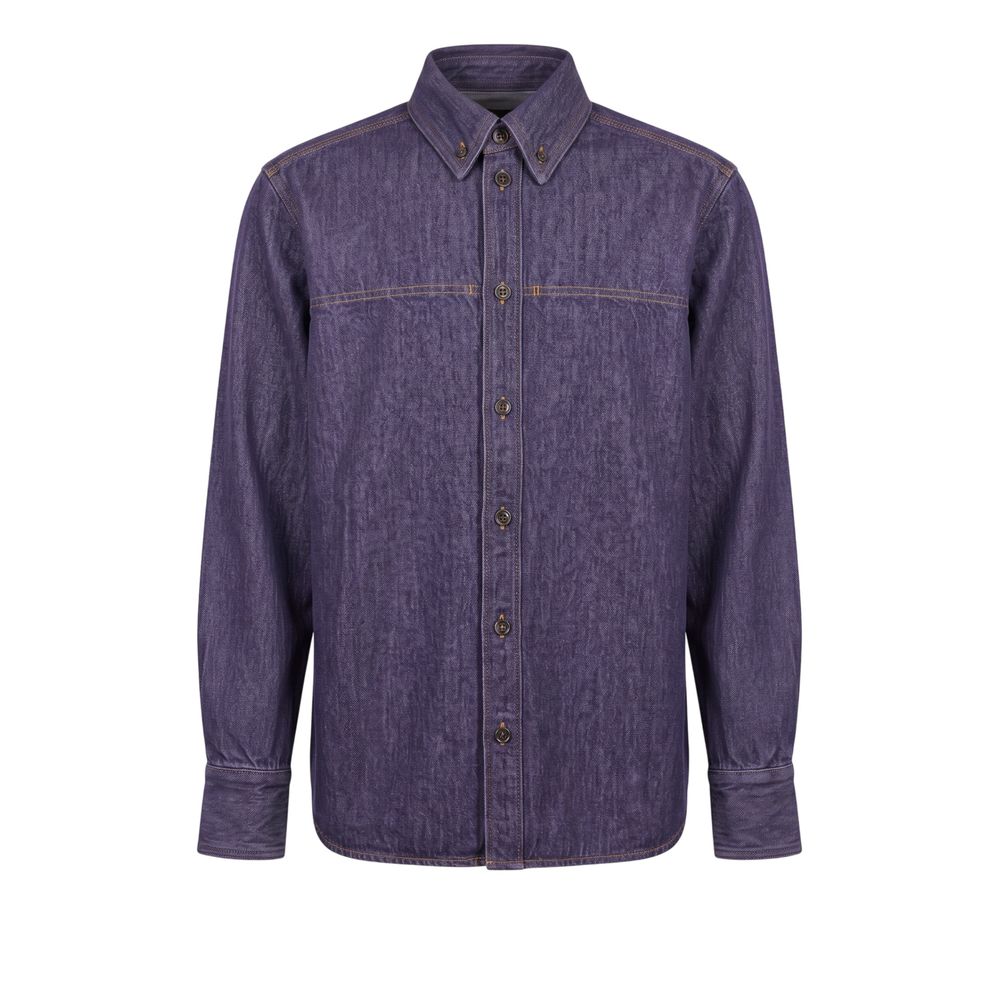 Trussardi Jeans Purple Cotton Men&