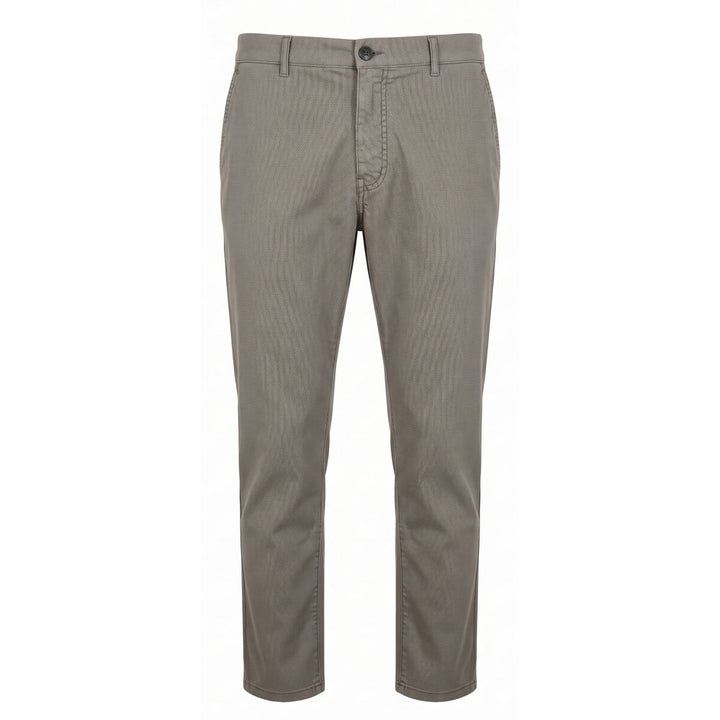 Trussardi Jeans Grey Cotton Men Trouser