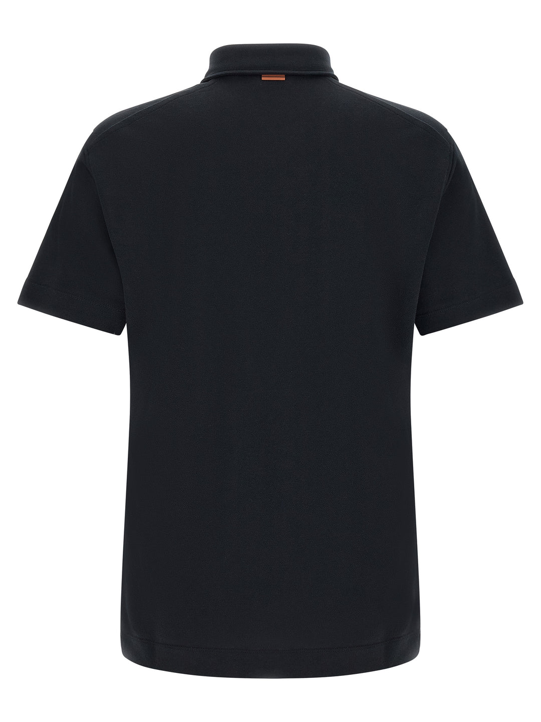 ZEGNA Blue Cotton Polo Shirt