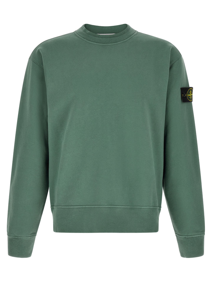 Stone Island Bicolor Cotton Sweatshirt