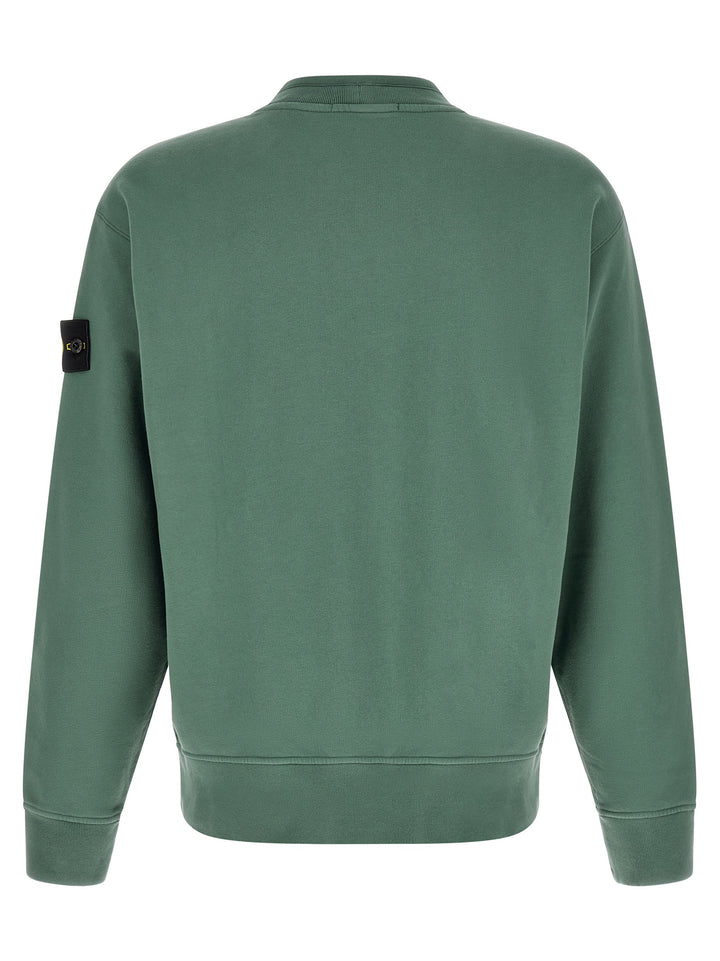 Stone Island Bicolor Cotton Sweatshirt