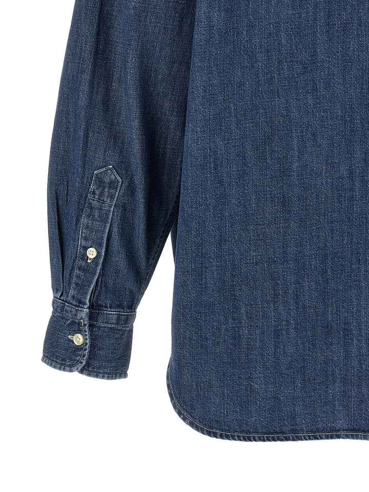 Polo Ralph Lauren Blue Cotton Blouse