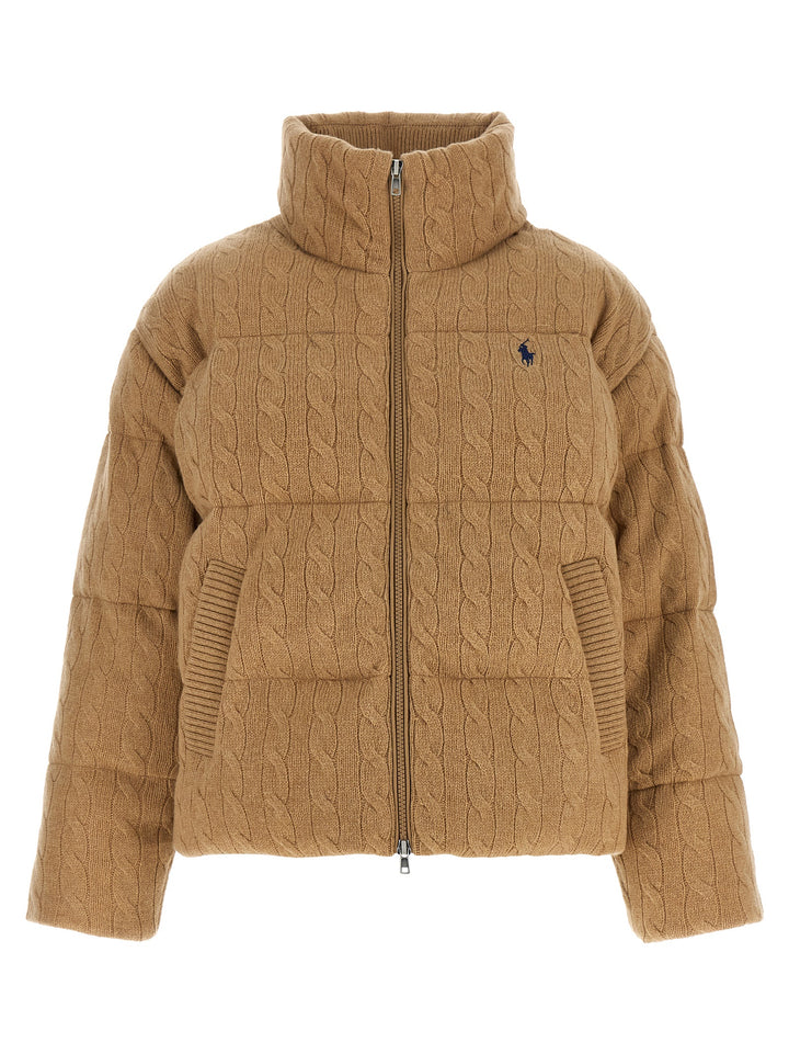 Polo Ralph Lauren Beige Wool Full-Length Jacket