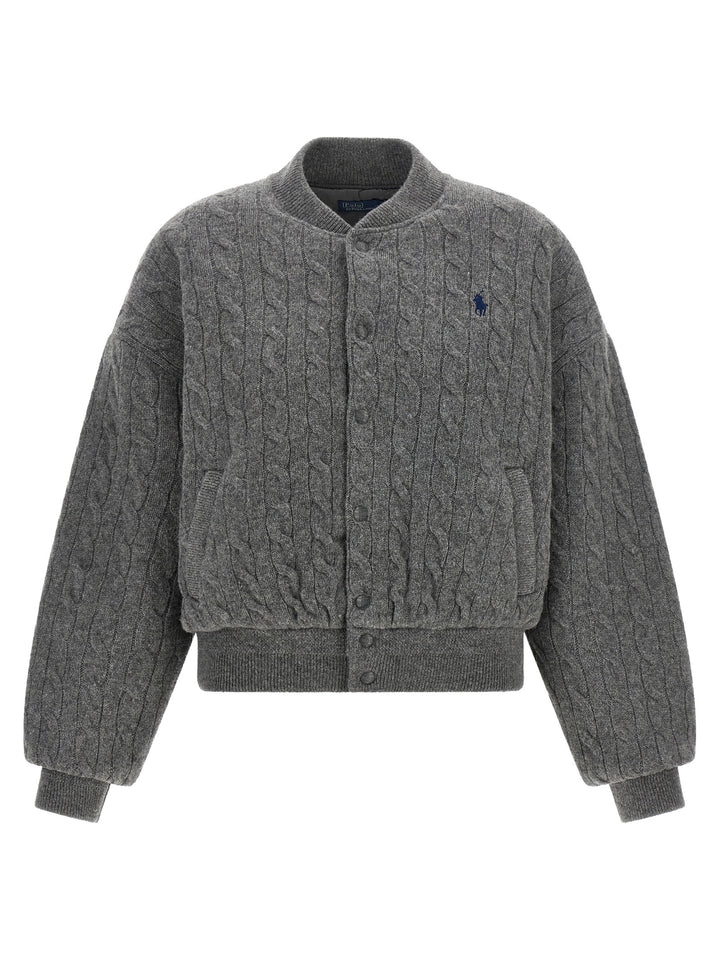 Polo Ralph Lauren Gray Wool Bomber