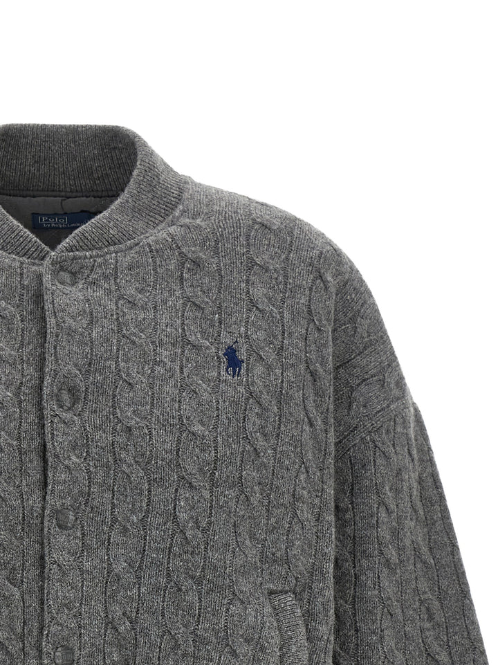 Polo Ralph Lauren Gray Wool Bomber