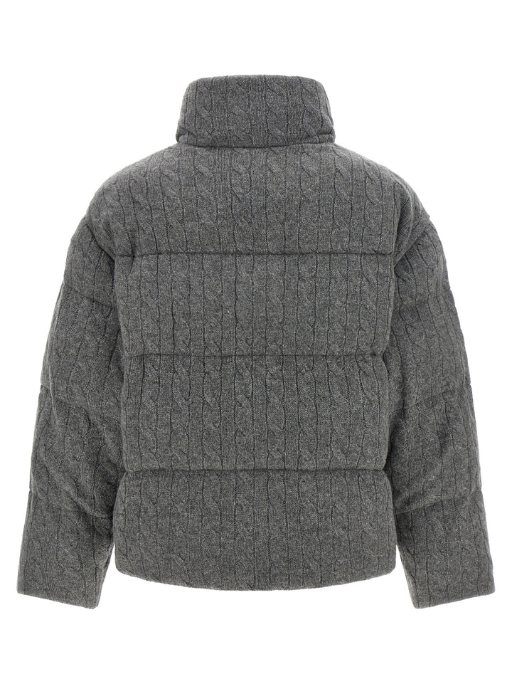 Polo Ralph Lauren Gray Wool Full-Length Jacket
