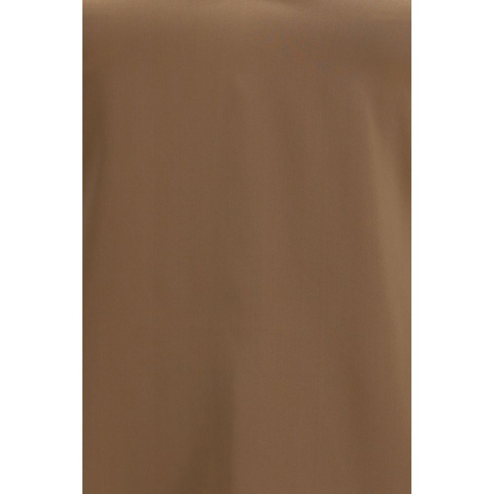 Brunello Cucinelli Brown Silk Shirt