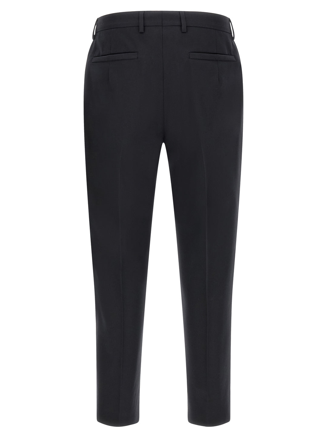 ZEGNA Blue Cotton Dress Pants