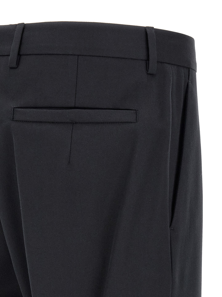 ZEGNA Blue Cotton Dress Pants