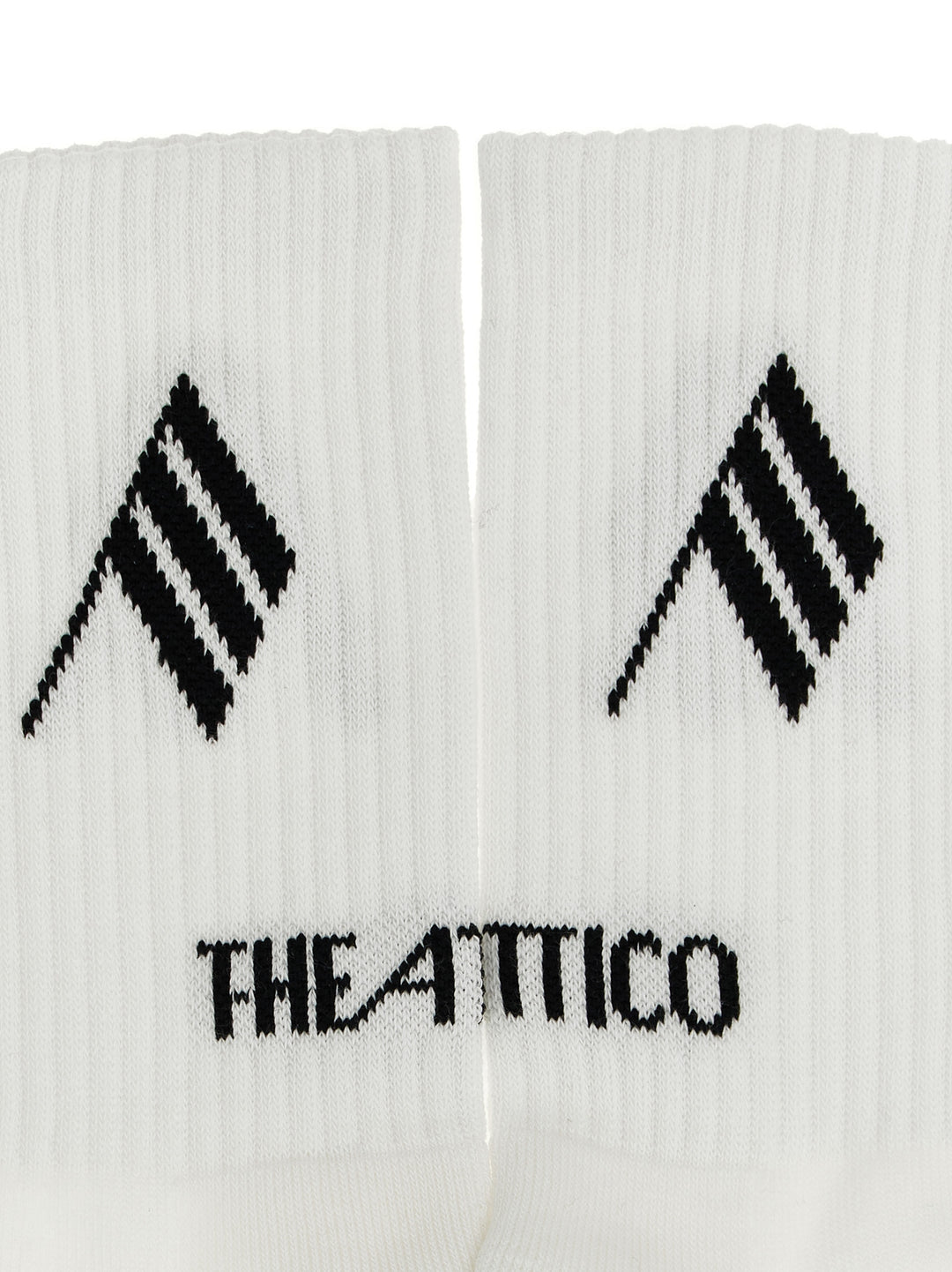 The Attico Bicolor Cotton Socks