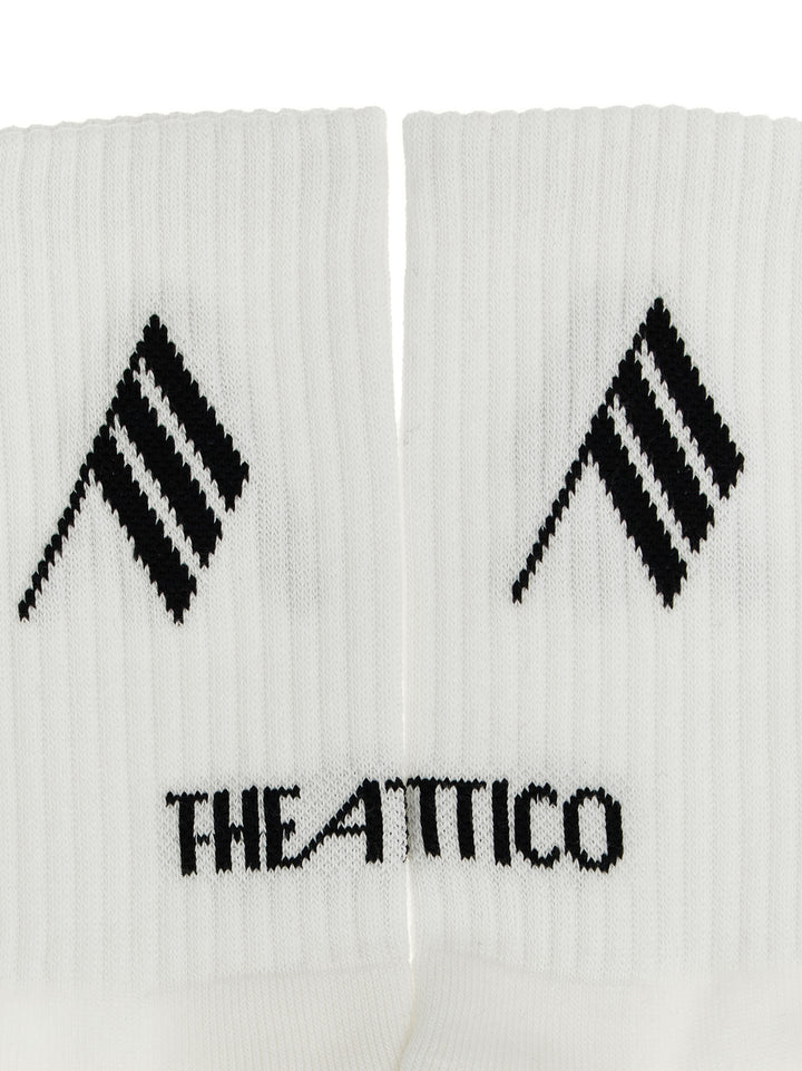 The Attico Bicolor Cotton Socks