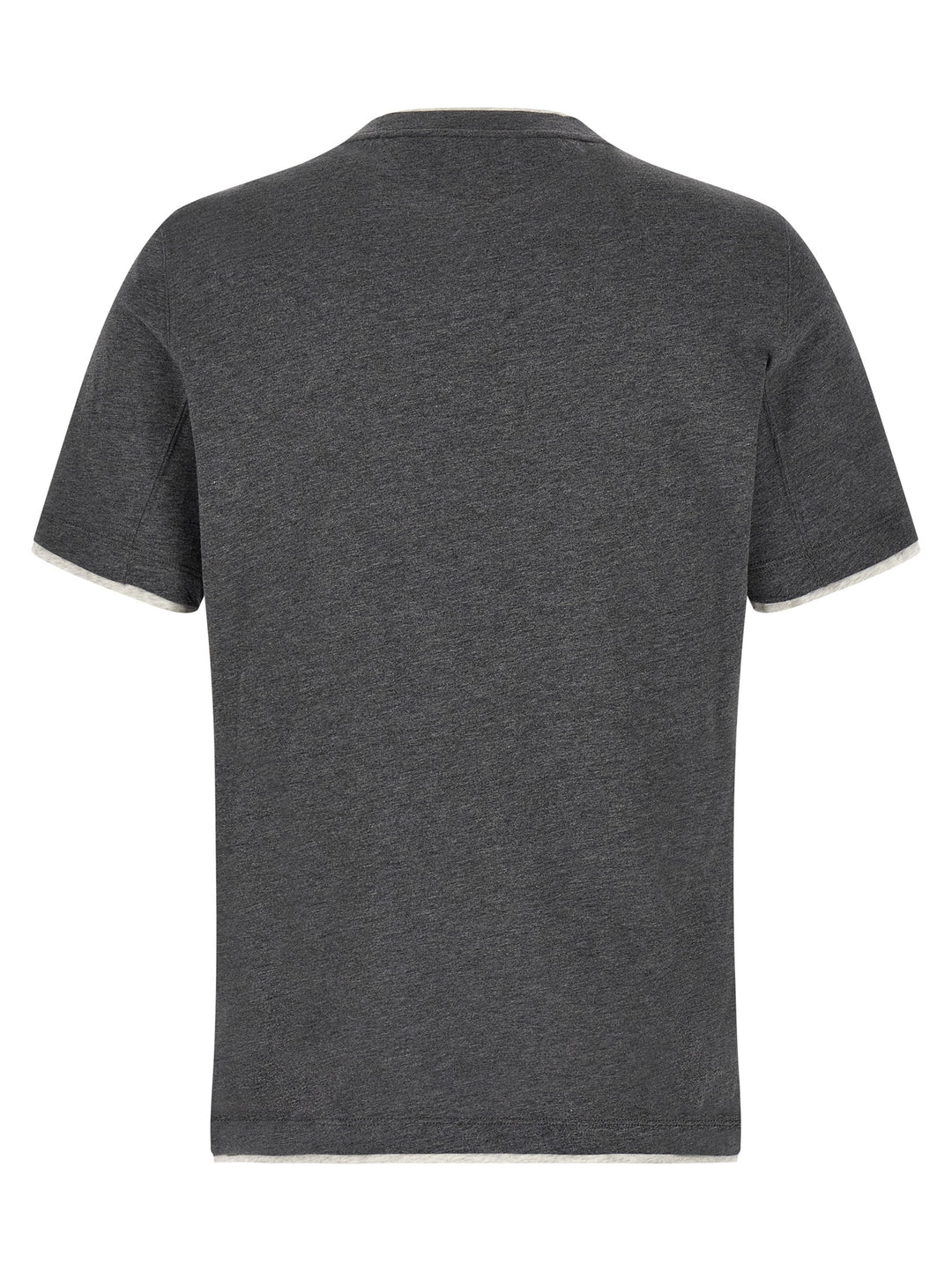 Brunello Cucinelli Gray Cotton T-Shirt
