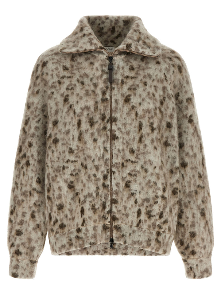 Brunello Cucinelli Multicolor Wool Cardigan