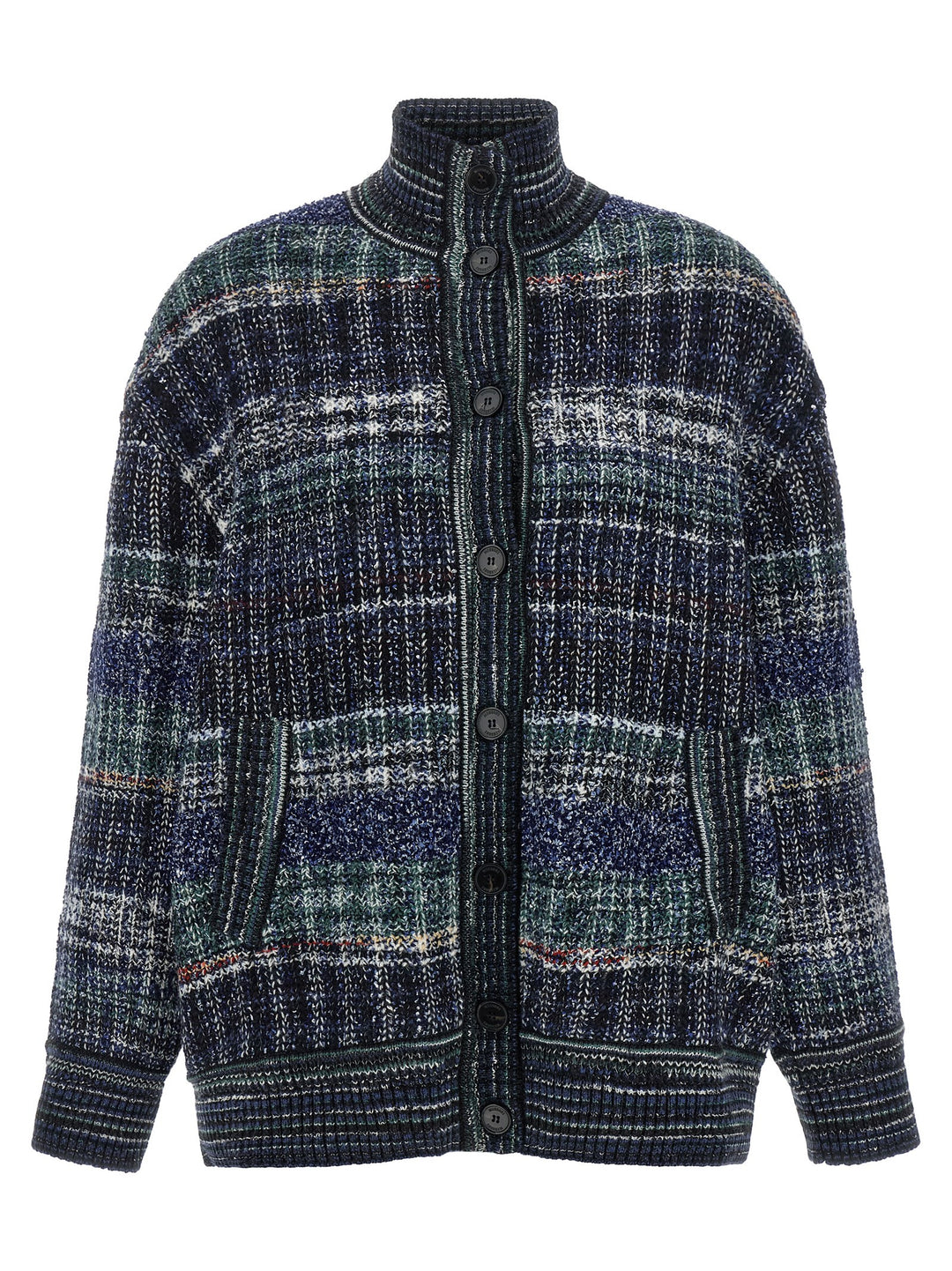 Missoni Blue Wool Cardigan