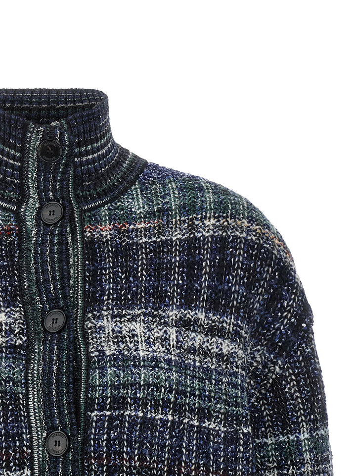 Missoni Blue Wool Cardigan