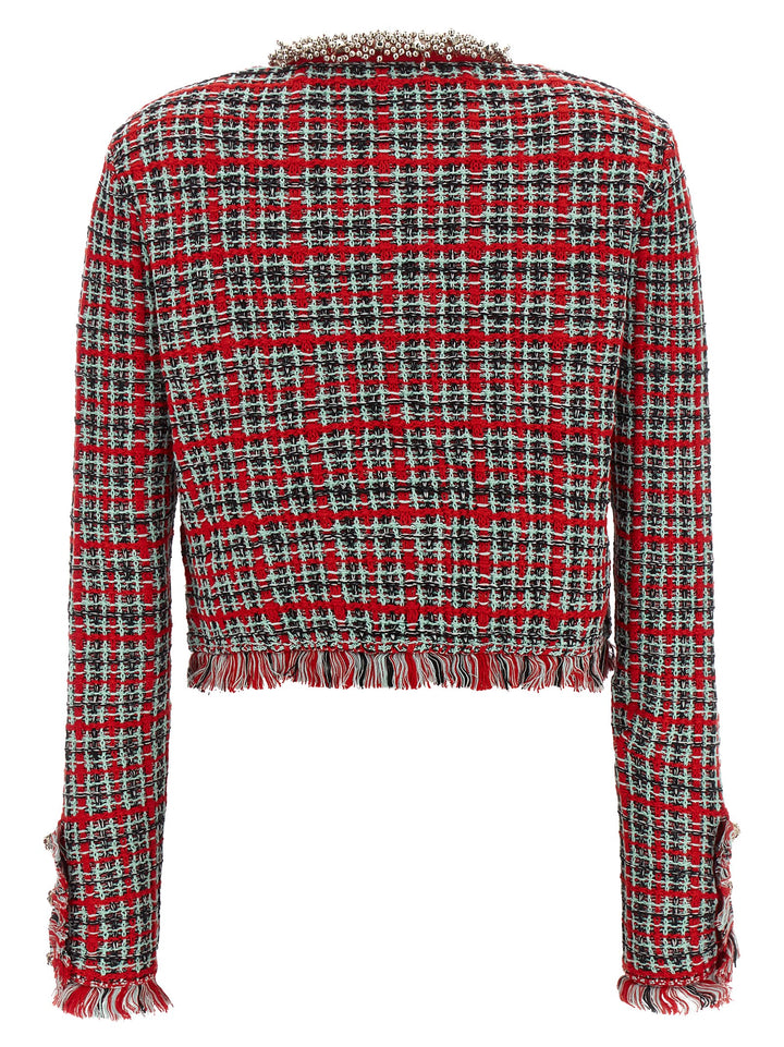 Self-Portrait Multicolor Cotton Full-Length Jacket