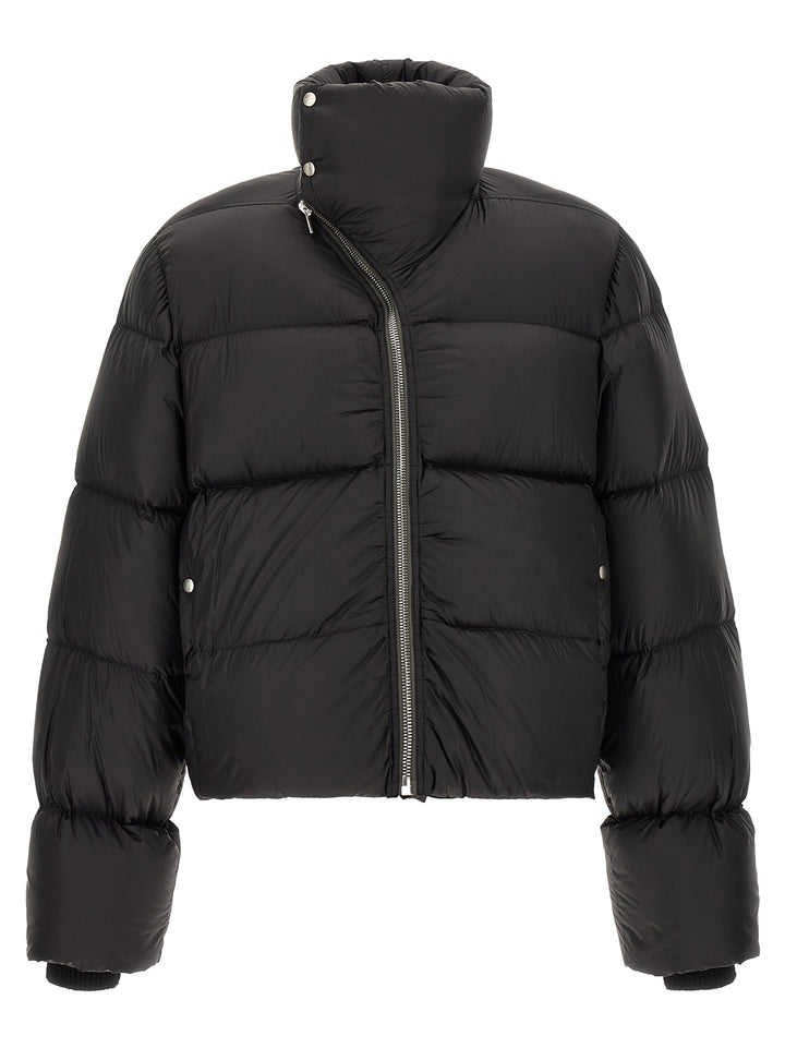 Rick Owens Black Nylon Full-Length Jacket