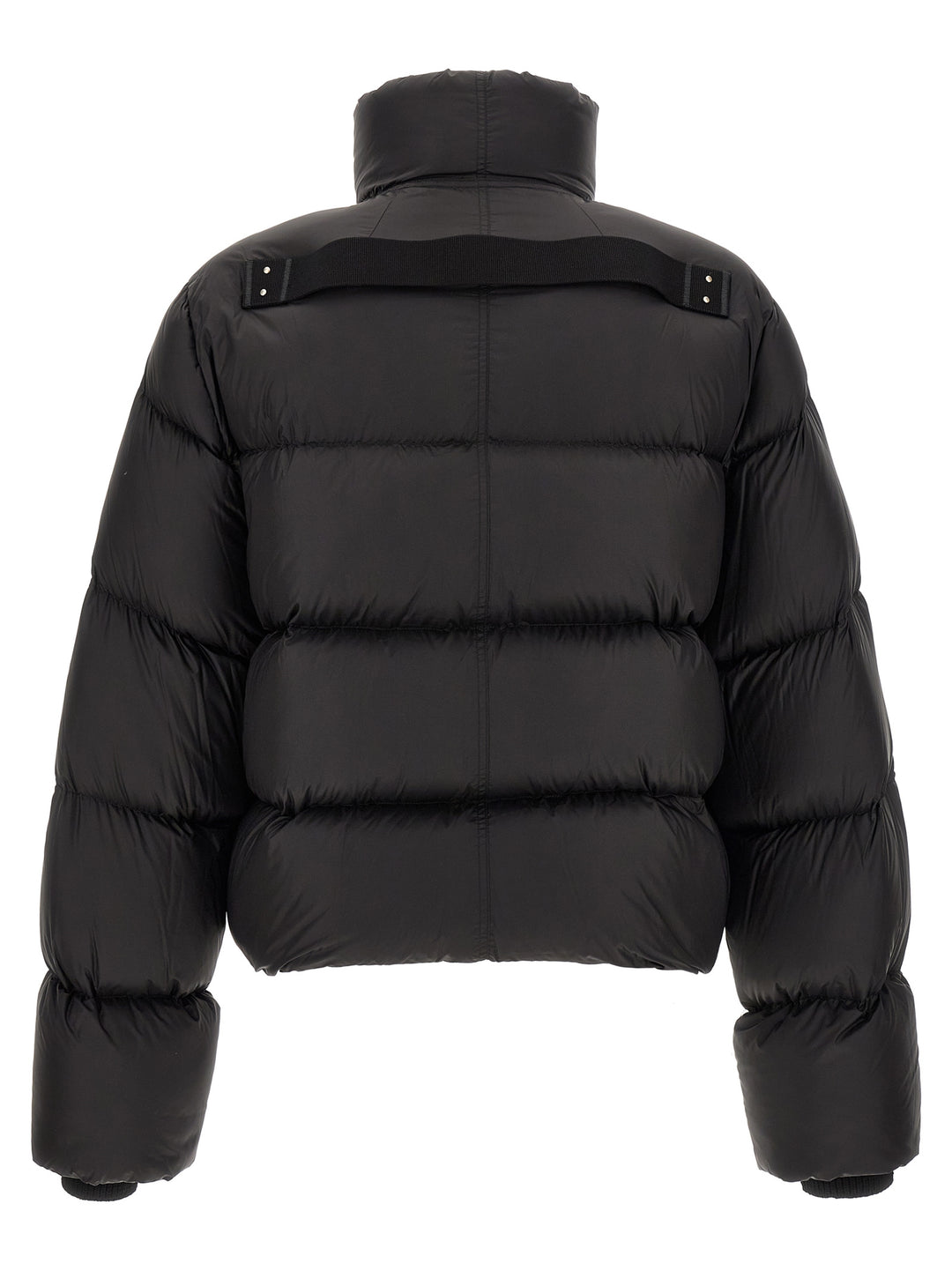 Rick Owens Black Nylon Full-Length Jacket