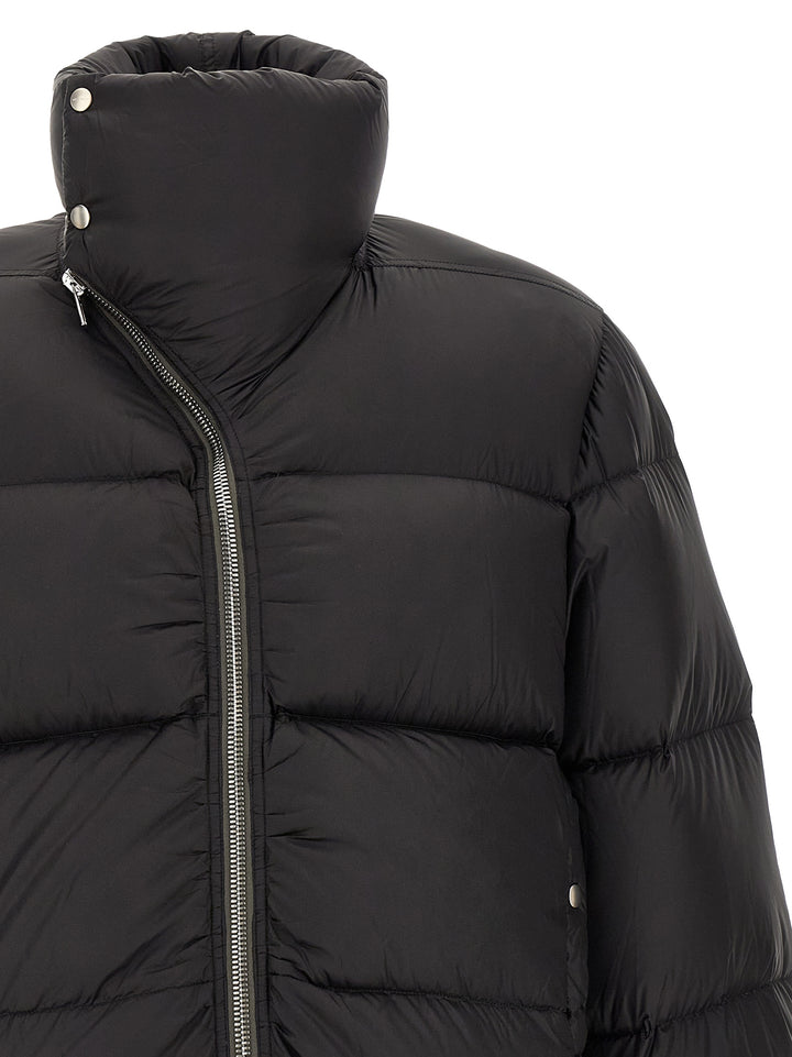 Rick Owens Black Nylon Full-Length Jacket