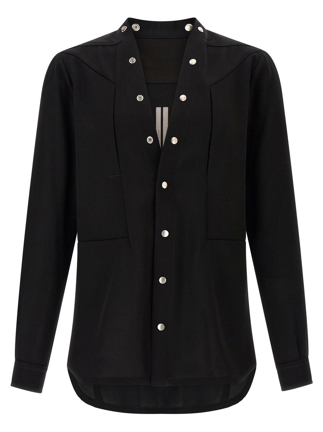 Rick Owens Black Cotton Blouse