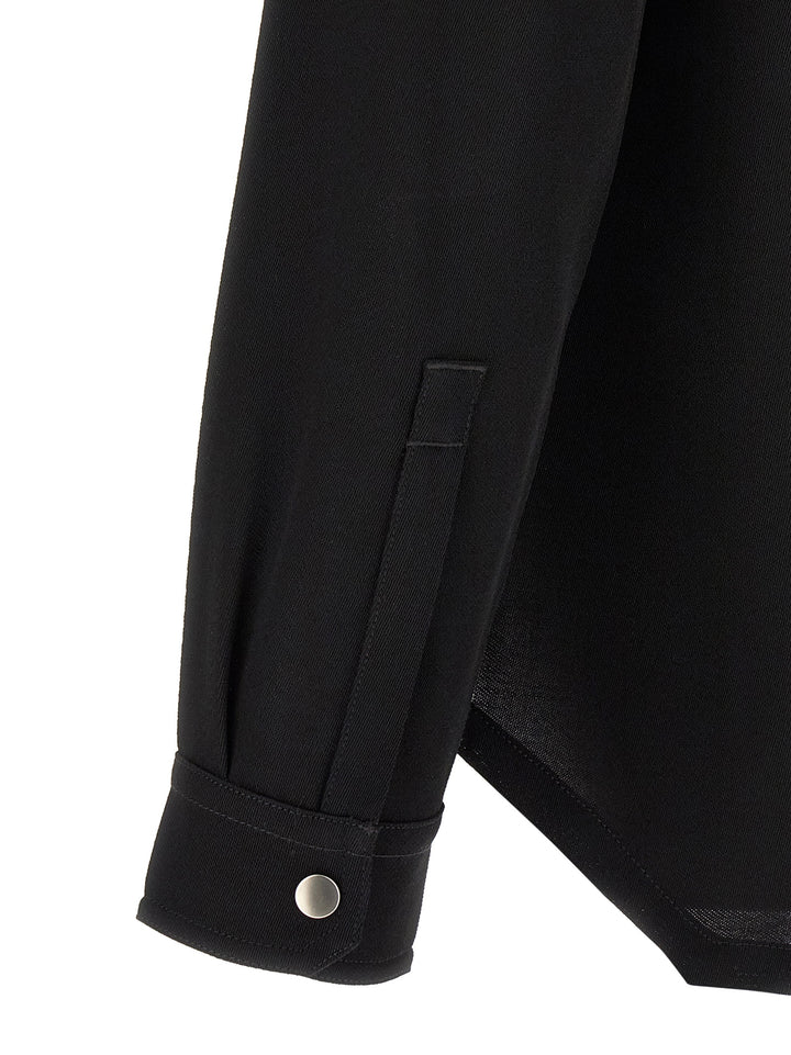 Rick Owens Black Cotton Blouse