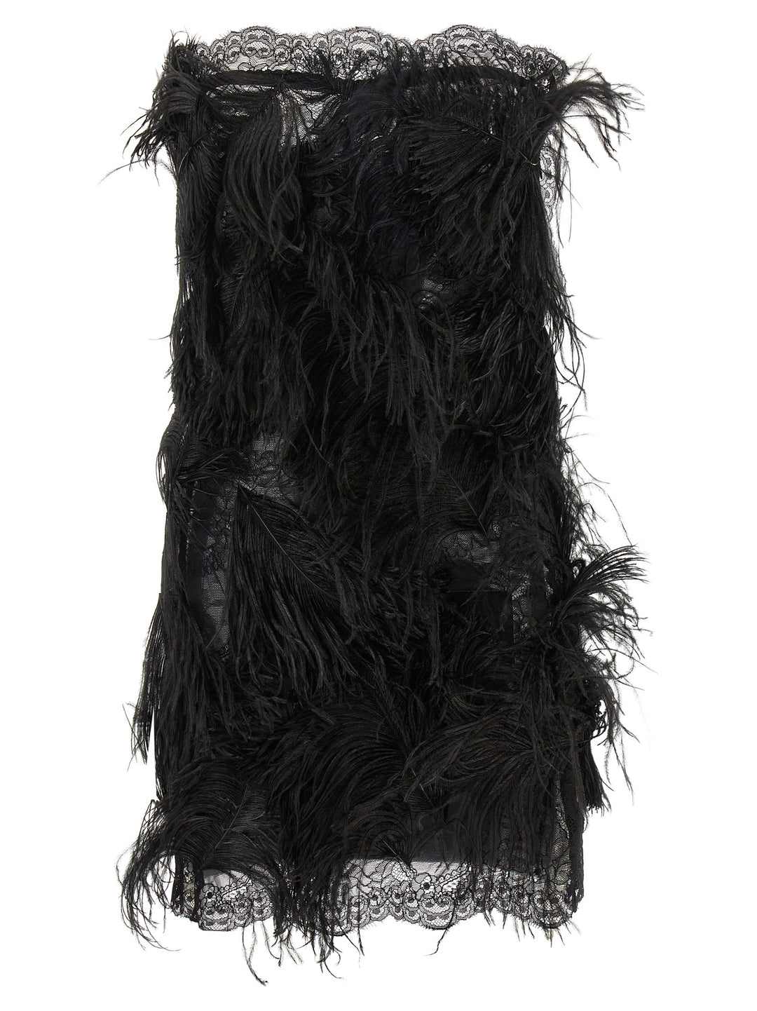 The Attico Black Polyamide Short Dress