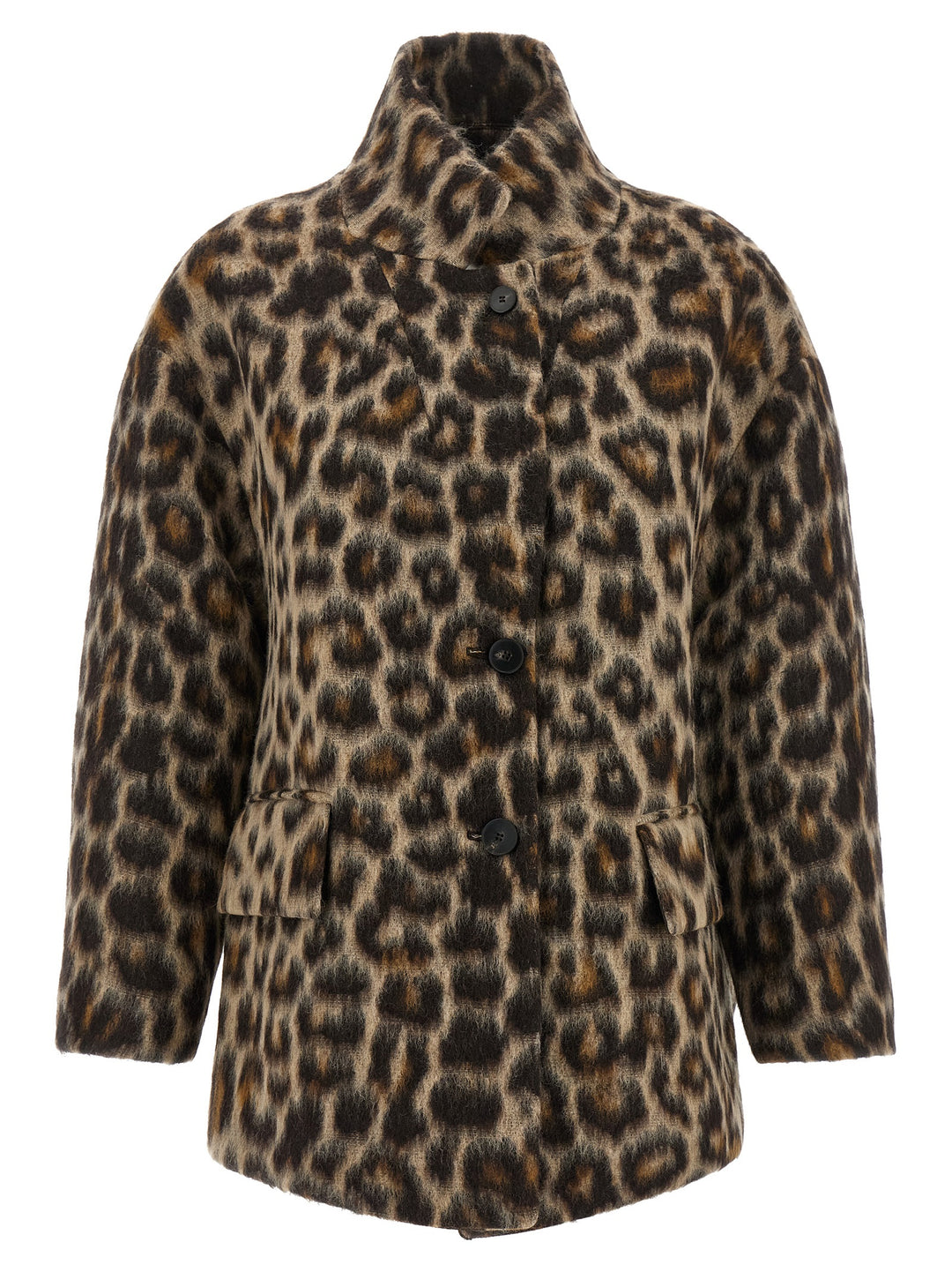 Alberto Biani Beige Wool Coat