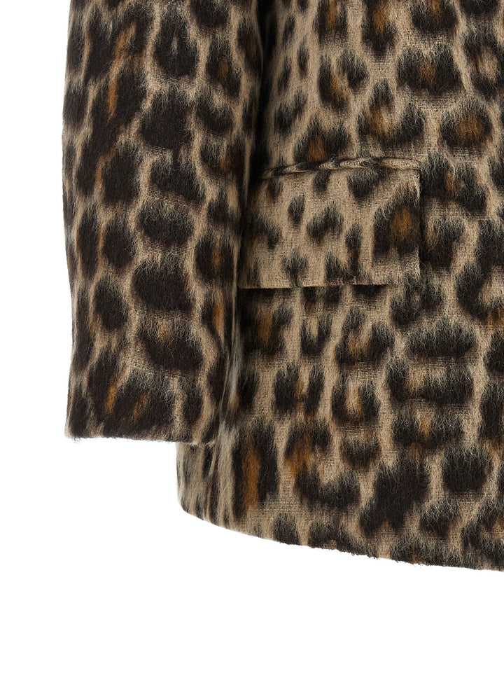 Alberto Biani Beige Wool Coat