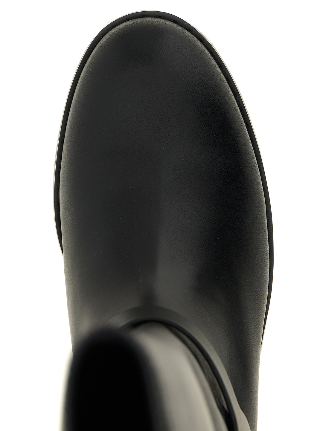 PINKO Black Cowhide Over The Knee