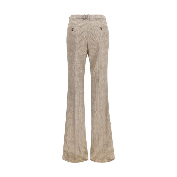 Saint Laurent Beige Wool Oves Aries Flared Pants