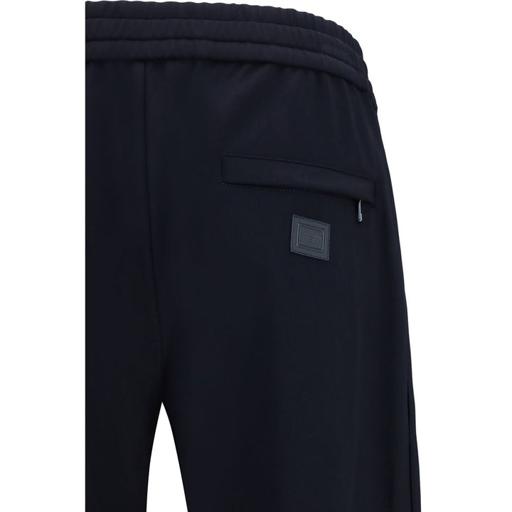 Dolce &amp; Gabbana Blue Polyamide Athletic Pants