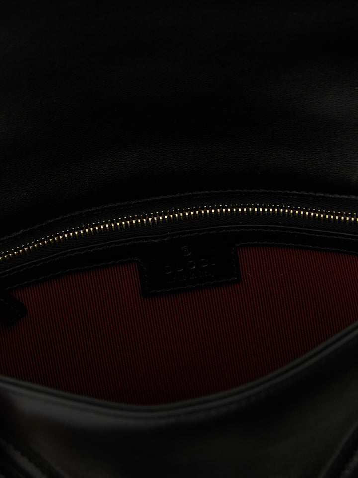 Gucci Black Lamb Leather Shoulder Bag