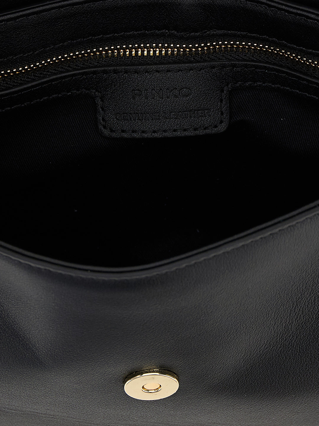 PINKO Black Calfskin Crossbody Bag