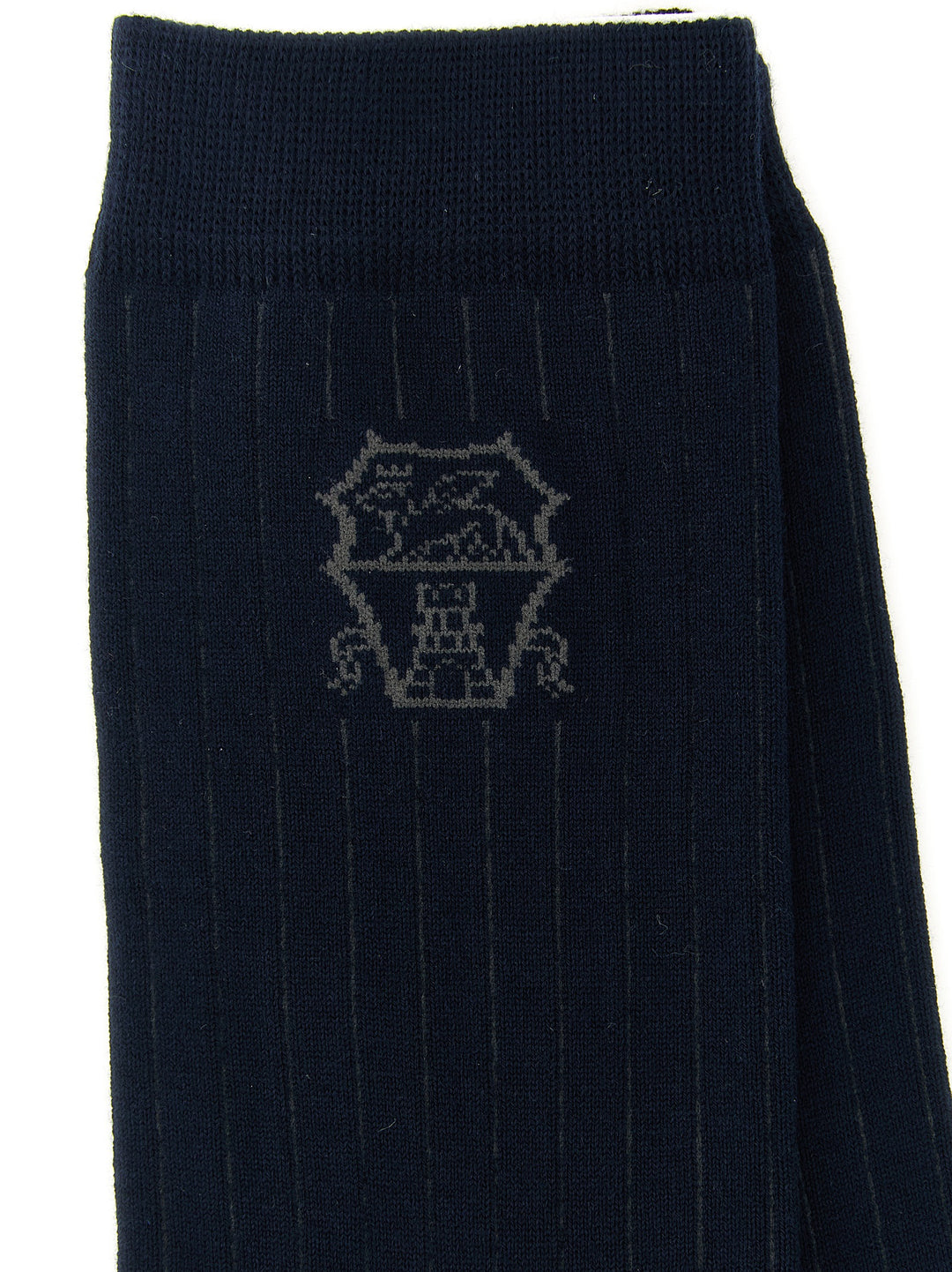 Brunello Cucinelli Blue Cotton Socks