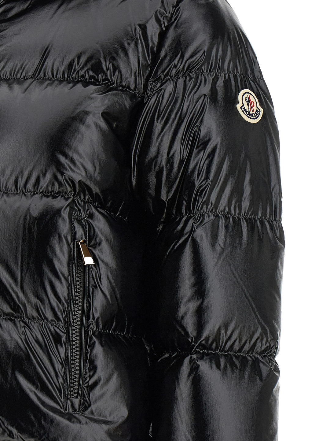 Moncler Black Polyamide Full-Length Jacket