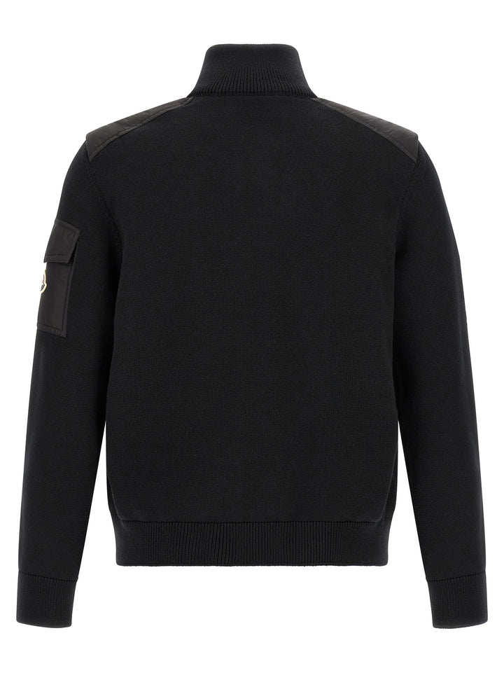 Moncler Black Polyamide Cardigan