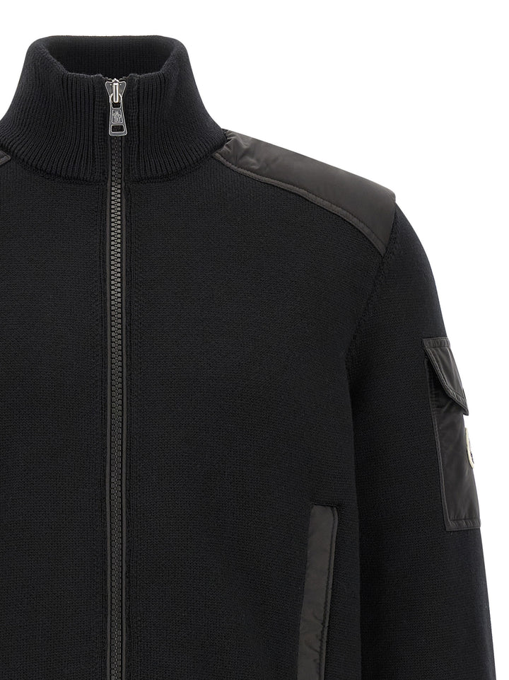 Moncler Black Polyamide Cardigan
