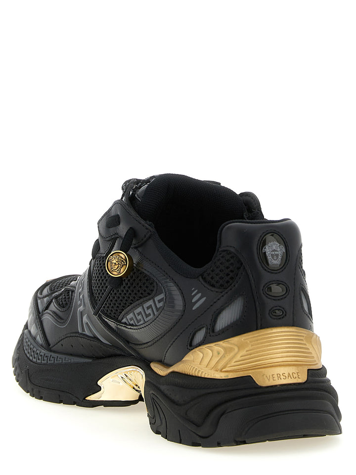 Versace Multicolor Calfskin Athletic Sneakers