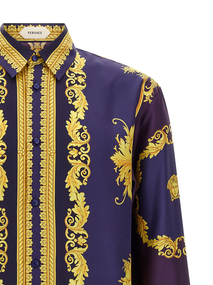 Versace Multicolor Silk Blouse