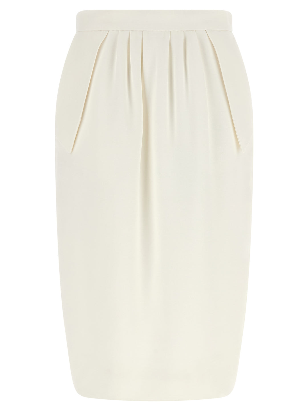 Stella McCartney White Polyester Midi Skirt